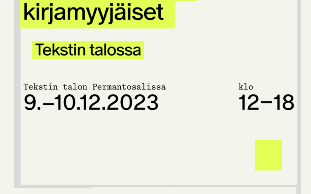 IMPROMPTU TEKSTIN TALOLLA VIIKONLOPPUNA 9.-10.12.2023
